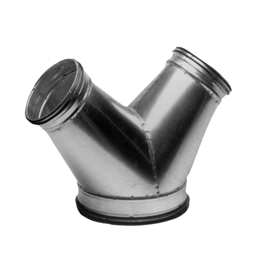 Galvanised Twin Bend 45 Degrees - 100mm, Rubber Seal