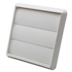 Kair Gravity Grill 110x54mm Rectangular Rear Spigot - White