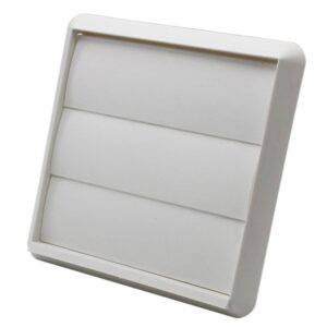 Kair Gravity Grill 110x54mm Rectangular Rear Spigot - White