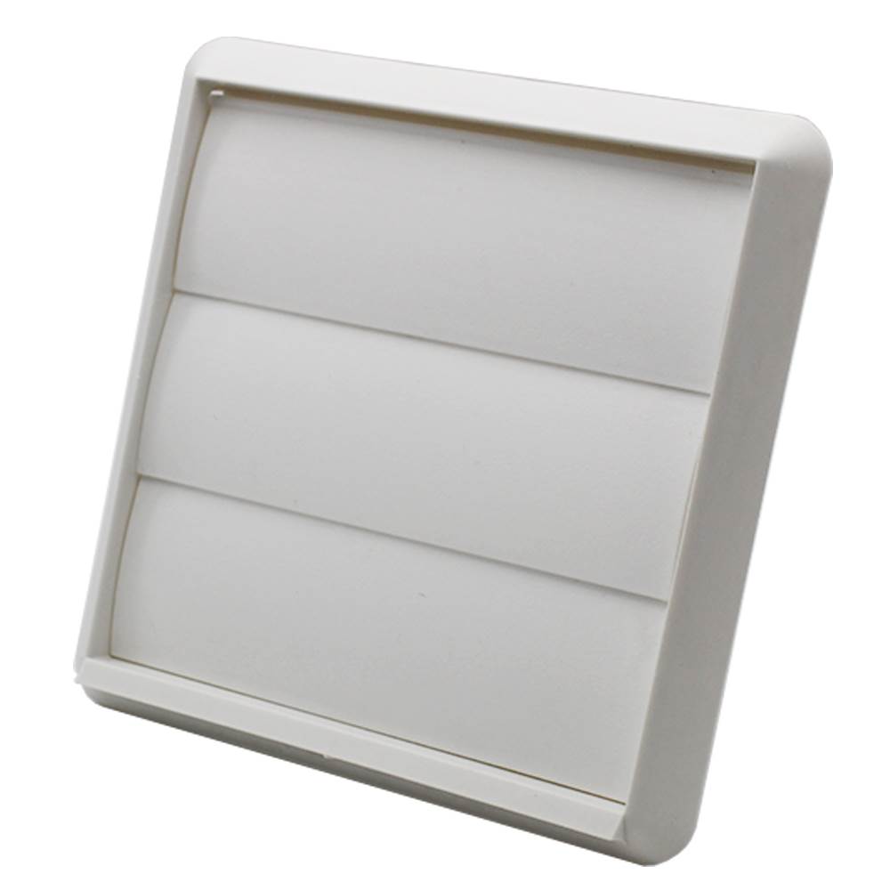 Kair Gravity Grill 110x54mm Rectangular Rear Spigot - White
