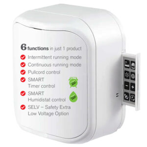 Greenwood Omnique Smart Extractor Fan With Pullcord Humidistat Timer and SELV Transformer