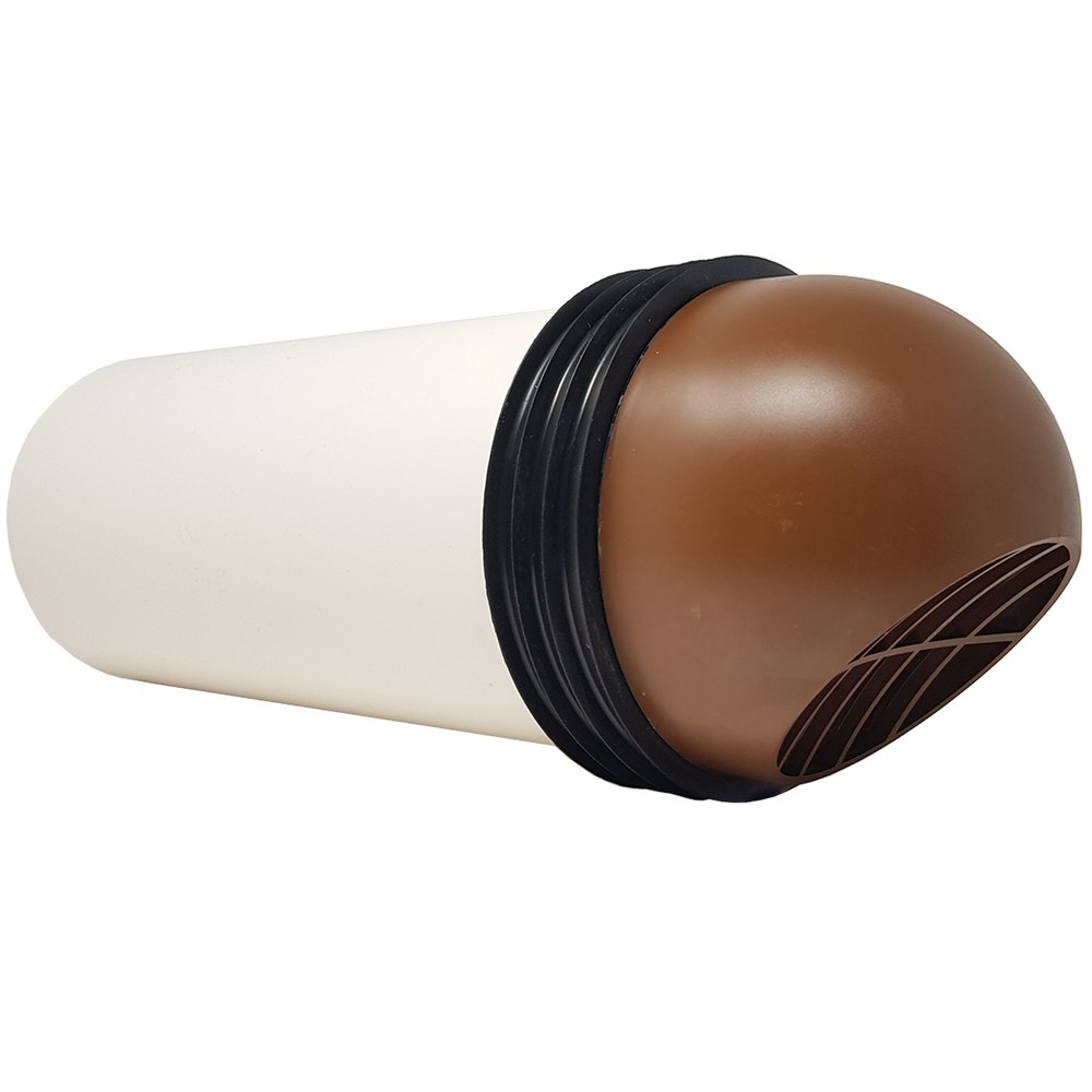 Kair High Rise Ducting Vent - 150mm, Brown