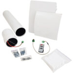 Kair Mini Single Room Heat Recovery Ventilator – White Outer Grille - (min 120mm hole diameter)