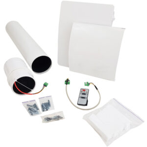Kair Mini Single Room Heat Recovery Ventilator – White Outer Grille - (min 120mm hole diameter)