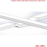 Kair System 204 Cross Over Duct Connector for use with 204 x 60mm Ducting