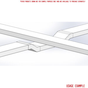 Kair System 204 Cross Over Duct Connector for use with 204 x 60mm Ducting