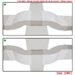 Kair System 204 Cross Over Duct Connector for use with 204 x 60mm Ducting