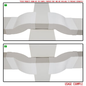 Kair System 204 Cross Over Duct Connector for use with 204 x 60mm Ducting