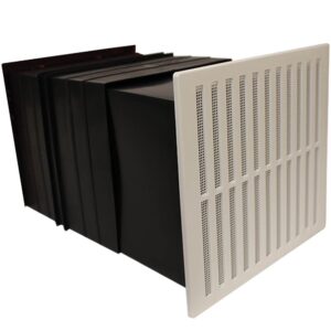 9X9 White Light Draft Airliner Passive Vent Set With Hit And Miss Grille
