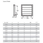Louvre Shutter LS250 - Vent Axia Industrial