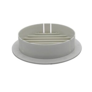 Manrose 41020 100mm Round Louvred Grille - White