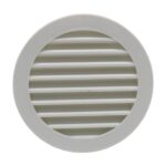 Manrose 41020 100mm Round Louvred Grille - White