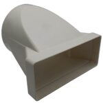 Kair Ducting Adaptor Rectangular to Round - 220x90mm, 150mm