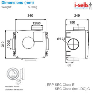 Manrose Manivent MANI3000N Whole House System