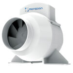 Monsoon Timer In-line Fan - 100mm
