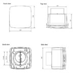 Nuaire Cyfan Bathroom - Kitchen Extractor Fan