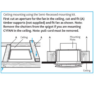 Nuaire Cyfan Extract Fan Recess Kit