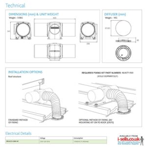 Nuaire Drimaster Eco Link Hall Control Positive Input Ventilation Unit