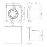 Nuaire iSense Plus Continuous Running 100mm dMEV Extractor Fan
