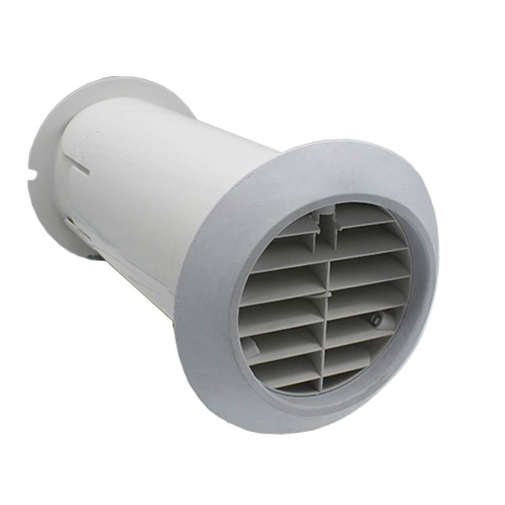 Manrose Quick Fit Extractor Fan Wall Installation Kit – Telescopic – Fits All 100mm Fans - White, Without Shutter
