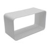 Kair Rectangular Straight Connector - 180x90mm