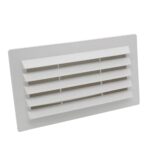 Kair Airbrick 180x90mm With Damper Rectangular Ducting - White