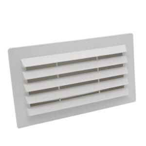 Kair Airbrick 180x90mm With Damper Rectangular Ducting - White
