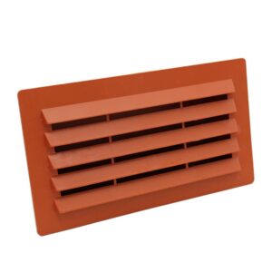 Kair Airbrick 180x90mm With Damper Rectangular Ducting - Terracotta