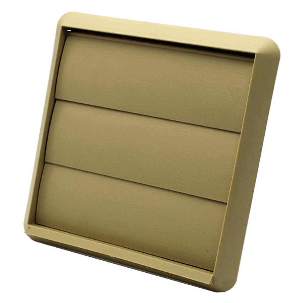 Kair Gravity Grill 110x54mm Rectangular Rear Spigot - Beige