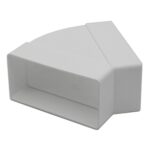 Kair 45 Degree Horizontal Elbow Bend Rectangular - 110x54mm