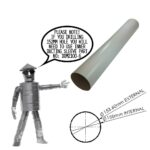 Pallet of 50 x Kair 150mm - 6 inch / 2 Metre Plastic Ducting Pipe Long Lengths - Rigid Straight Duct Channel