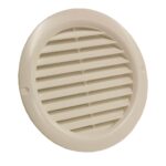 Kair Circular Vent with Fly Screen - 125mm, White