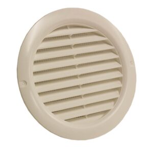 Kair Circular Vent with Fly Screen - 125mm, White