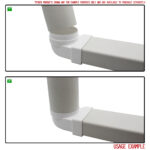 Pallet of 120 x Kair Plastic Ducting Pipe 100mm - 4 inch / 2 Metre Long Length - Rigid Straight Duct Channel