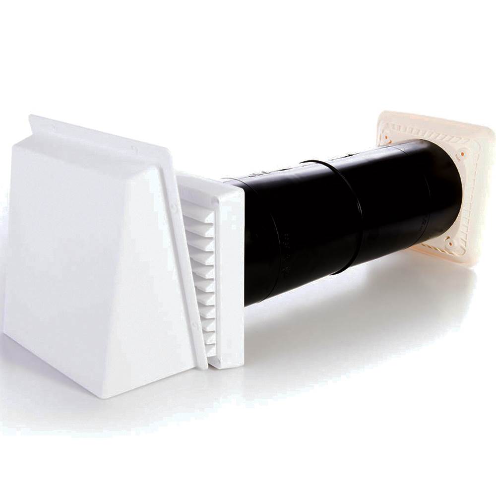 Rytons Baffled Cowled Aircore Controllable – Push-Pull Louvre Passive Vent Set - White