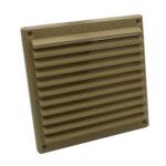 Rytons Louvre Ventilation Grille With Flyscreen - Buff Sand, 6X6