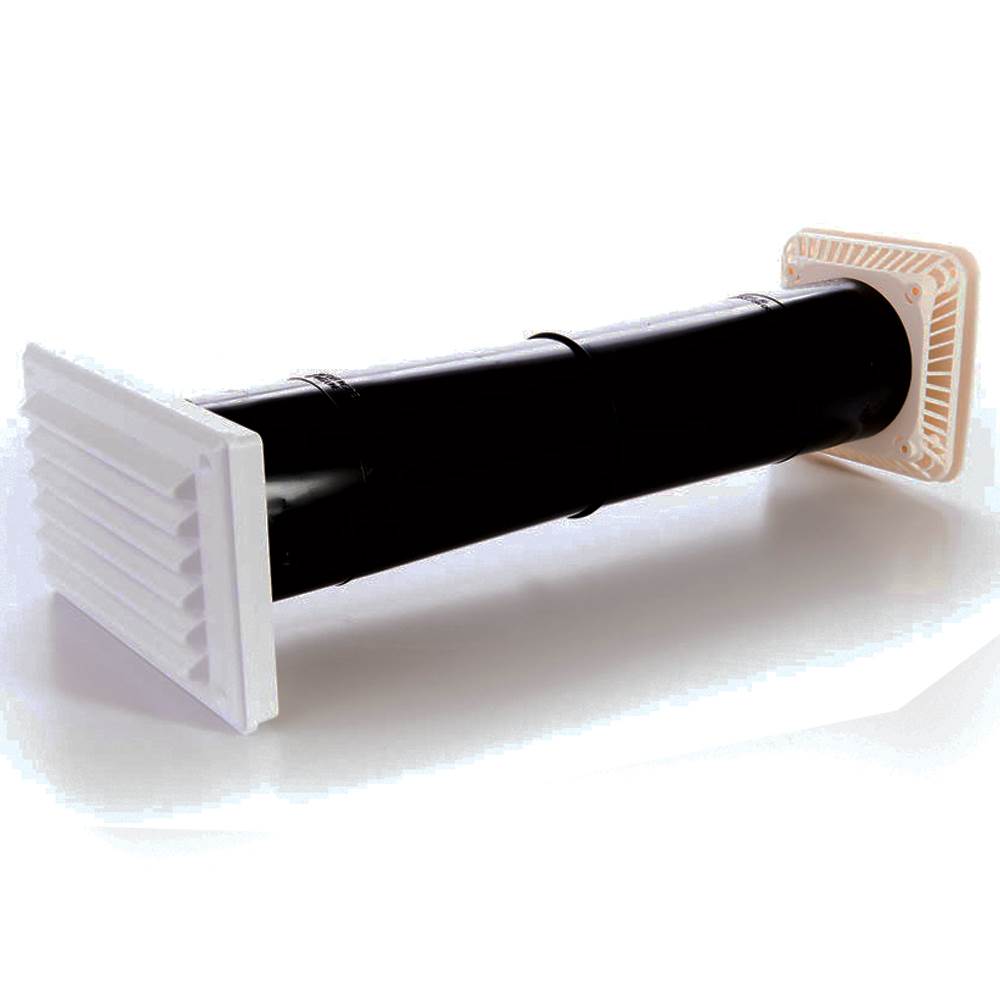 Rytons 77mm Mini Lookryt Aircore Fixed Louvre Passive Vent Set - White