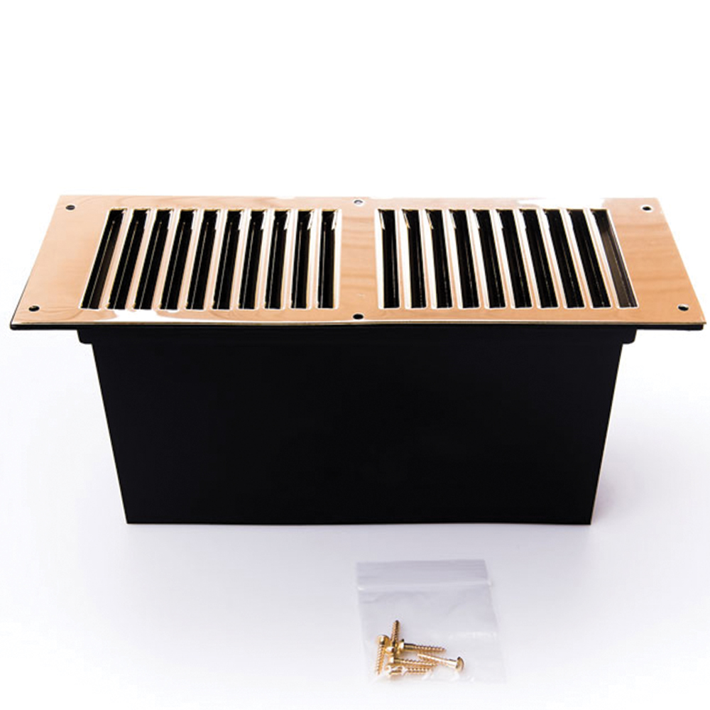 Rytons Floor Vent Set Brass - Brass