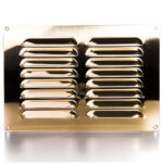 Rytons Brass Louvre Ventilation Grille - 9X6