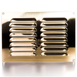 Rytons Brass Louvre Ventilation Grille - 9X6