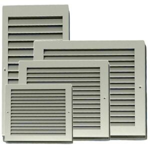 Non Vision Grille With Frame - Silver, 300X150