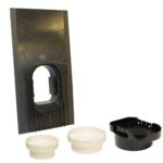Slate Vent Pitched Roof Ventilator Grey Multi Spigot Connection 100-125-150mm