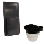 Slate Vent Pitched Roof Ventilator Grey Multi Spigot Connection 100-125-150mm