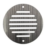 Round Ventilation Grille Stainless Steel - 100mm, Brushed Steel