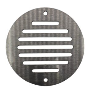Round Ventilation Grille Stainless Steel - 100mm, Brushed Steel