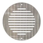 Round Ventilation Grille Stainless Steel - 200mm, Brushed Steel