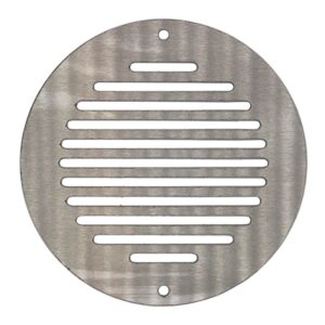 Round Ventilation Grille Stainless Steel - 200mm, Brushed Steel