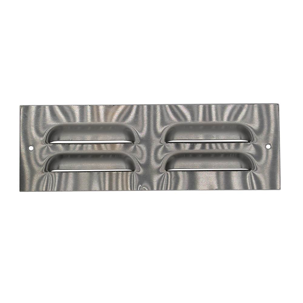 Brushed Stainless Steel Ventilation Grille - 230x76mm