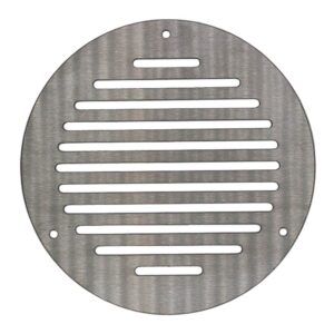 Round Ventilation Grille Stainless Steel - 250mm, Brushed Steel