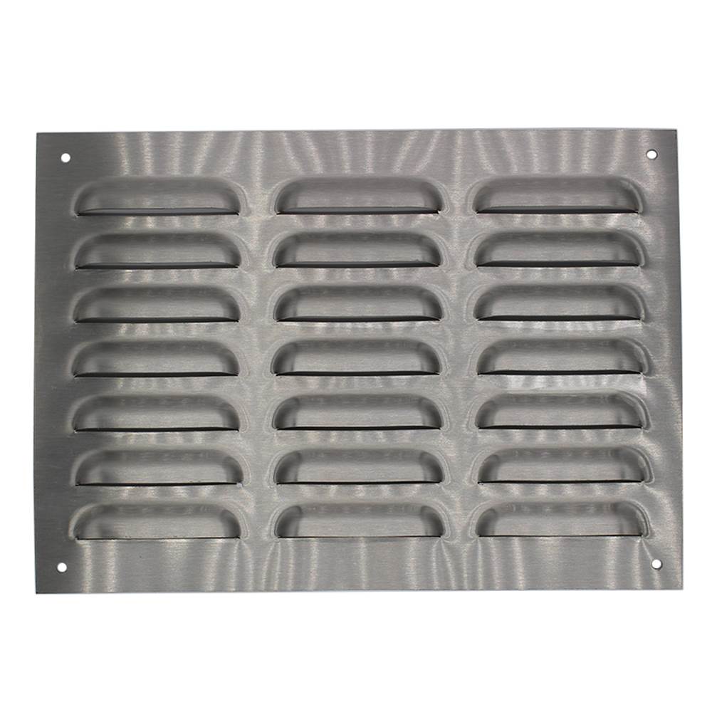 Brushed Stainless Steel Ventilation Grille - 297x213mm